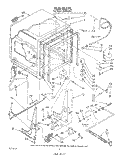 TUB , LITERATURE AND OPTIONAL Diagram and Parts List for WU4406V1  Roper Dishwasher