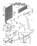 UNIT Diagram and Parts List for RT12DCRWW00  Roper Refrigerator