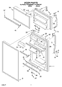 DOOR Diagram and Parts List for TT21AKXKT07  Estate Refrigerator