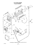ICE MAKER Diagram and Parts List for 4KSRF42DTX2  KitchenAid Refrigerator