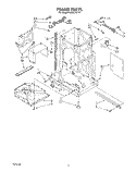 FRAME Diagram and Parts List for KUCC151V1  KitchenAid Trash Compactor