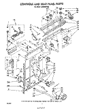 CONTROLS AND REAR PANEL Diagram and Parts List for LA6400XPW5  Whirlpool Washer