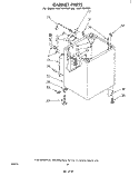 CABINET Diagram and Parts List for LA5710XPW1  Whirlpool Washer