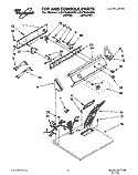 SECTION Diagram and Parts List for LEV7646AW0  Whirlpool Dryer
