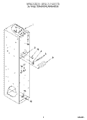 FREEZER LINER Diagram and Parts List for KSSS48QDX05  KitchenAid Refrigerator