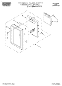 CONTROL PANEL Diagram and Parts List for MHE11REQ1  Roper Microwave