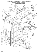 CONTROLS AND REAR PANEL Diagram and Parts List for 8LSP8245AN2  Whirlpool Washer