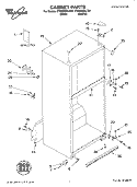CABINET PARTS Diagram and Parts List for ET8GHMXLT01  Whirlpool Refrigerator