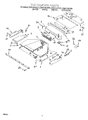 TOP VENTING Diagram and Parts List for KBMC140HBT0  KitchenAid Microwave Oven Combo