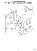 REAR CHASSIS Diagram and Parts List for KERC607HWW6  KitchenAid Range