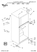 CABINET Diagram and Parts List for ET14JMXGN01  Whirlpool Refrigerator