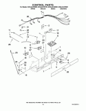 CONTROL PARTS Diagram and Parts List for ED5LHAXWB00  Whirlpool Refrigerator