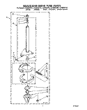 BRAKE AND DRIVE TUBE Diagram and Parts List for LA7800XTM1  Whirlpool Washer