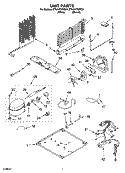 UNIT PARTS Diagram and Parts List for ET9AHTXMT01  Whirlpool Refrigerator