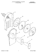 Part Location Diagram of 4176255 Whirlpool Grating/Slicing Disc