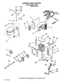 UPPER UNIT PARTS Diagram and Parts List for KBFC42FTS05  KitchenAid Refrigerator