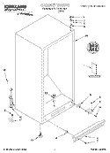 CABINET, LITERATURE Diagram and Parts List for SVF15NRHW01  Whirlpool Freezer