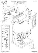 TOP AND CONSOLE, LIT/OPTIONAL Diagram and Parts List for LGR5636JT0  Whirlpool Dryer
