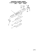 CONTROL PANEL Diagram and Parts List for KGRT600HBT9  KitchenAid Range