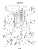 Part Location Diagram of 3368647 Whirlpool BRACE