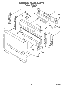 CONTROL PANEL PARTS Diagram and Parts List for TGS326RD2  Estate Range