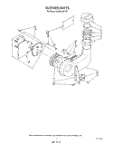 BLOWER Diagram and Parts List for 4KUDA220TW1  KitchenAid Dishwasher