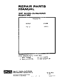 FRONT COVER Diagram and Parts List for 2492L1A  Roper Range