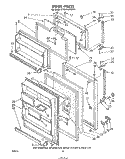 DOOR , LIT/OPTIONAL Diagram and Parts List for ET20VKXRWR0  Whirlpool Refrigerator