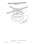 LOWER WASHARM AND STRAINER Diagram and Parts List for 4KPDI620T0  KitchenAid Dishwasher