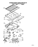 COMPARTMENT SEPARATOR Diagram and Parts List for 3ET18GKXWG02  Whirlpool Refrigerator