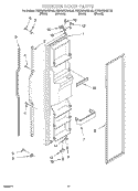 FREEZER DOOR Diagram and Parts List for KSRS25QGWH05  KitchenAid Refrigerator