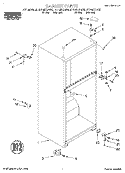 CABINET Diagram and Parts List for RT14BKXFW00  Whirlpool Refrigerator