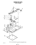 BURNER BOX Diagram and Parts List for SC8430SRW2  Whirlpool Cooktop