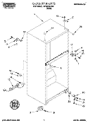 CABINET Diagram and Parts List for RT14EKRDW01  Roper Refrigerator