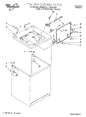 TOP & CABINET Diagram and Parts List for LSR8244EQ1  Whirlpool Washer