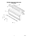 CONTROL FRAME AND KNOB Diagram and Parts List for KEBI170SBL1  KitchenAid Wall Oven