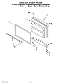 FREEZER DOOR PARTS, OPTIONAL PARTS Diagram and Parts List for GR2FHMXVS00  Whirlpool Refrigerator
