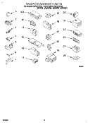 WIRING HARNESS Diagram and Parts List for CAP2772BN1  Whirlpool Washer