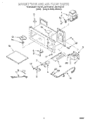 MAGNETRON AND AIR FLOW Diagram and Parts List for MH7115XBQ6  Whirlpool Microwave