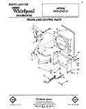 SECTION Diagram and Parts List for AHA04021  Whirlpool Dehumidifier