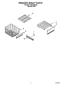 FREEZER SHELF Diagram and Parts List for KSSP48QKS00  KitchenAid Refrigerator