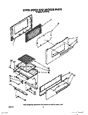 OVEN DOOR AND BROILER Diagram and Parts List for FLP310VW5  Roper Range