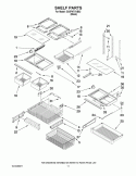 SHELF PARTS Diagram and Parts List for GX5FHTXVB02  Whirlpool Refrigerator