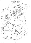ICEMAKER, OPTIONAL Diagram and Parts List for 4YED25PQFN00  Whirlpool Refrigerator