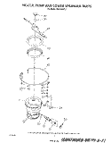 HEATER, PUMP AND LOWER SPRAY ARM Diagram and Parts List for DU8700XT2  Whirlpool Dishwasher