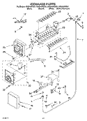 ICE MAKER, OPTIONAL Diagram and Parts List for KSSS48FKW01  KitchenAid Refrigerator