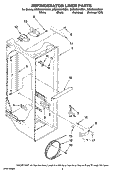REFRIGERATOR LINER PARTS Diagram and Parts List for MSD2258KES01  Whirlpool Refrigerator