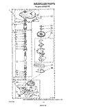GEARCASE Diagram and Parts List for LA5330XTM0  Whirlpool Washer
