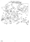 SECTION Diagram and Parts List for REL4632BL3  Roper Dryer