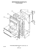 REFRIGERATOR DOOR, LIT/OPTIONAL Diagram and Parts List for ET18NKXSW07  Whirlpool Refrigerator